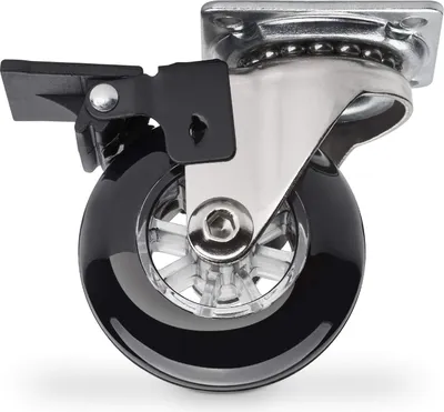 Produktbild von SOTECH Möbelrolle SWIFT Ø 50 mm schwarz Lenkrolle Bockrolle mit Feststeller