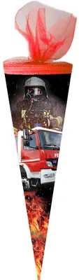 Produktbild von Nestler Schultüte Feuerwehr Tüll rund 50cm