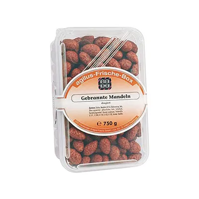 Produktbild von Agilus Gebrannte Mandeln gebrannte dragierte Zuckermandeln 750g