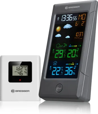 Produktbild von BRESSER ClimateTemp NBF Farbwetterstation mit DCF-Signal 7006500