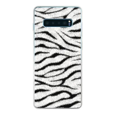 Produktbild von MuchoWow® Handyhülle Schutzhülle Hülle für Samsung Galaxy S10 Lite Tiermuster - Zebra - Weiß Silikon Softcase Handy Hülle - Schutz