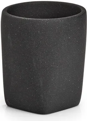 Produktbild von Zeller Present Dark Stone Schwarz Freistehender Zahnbürstenhalter (18892)
