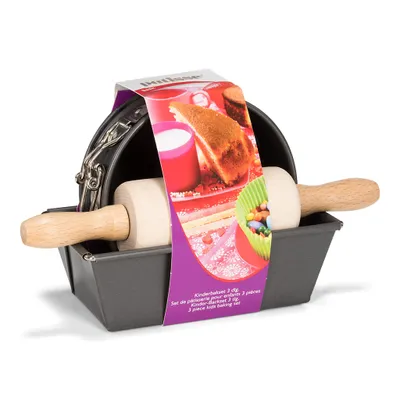 Immagine prodotto di backset Junior acciaio/legno grigio/bianco 3 pezzi