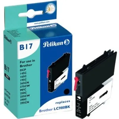 Produktbild von Pelikan Patrone Brother B17 LC980 bk schwarz kompatibel