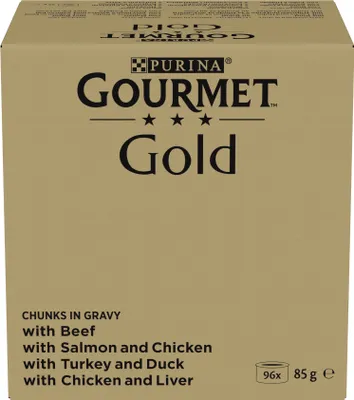 Zdjęcie produktu dla Purina Gourmet Mokra Karma Dla Kotów Kawałki W Sosie 85 G X 96 Sztuk