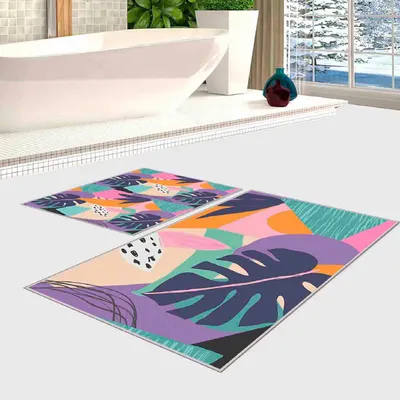 Produktbild von Mijolnir, 2Lipbny158, Badematten, Orange, Polyester, 60 x 100 cm