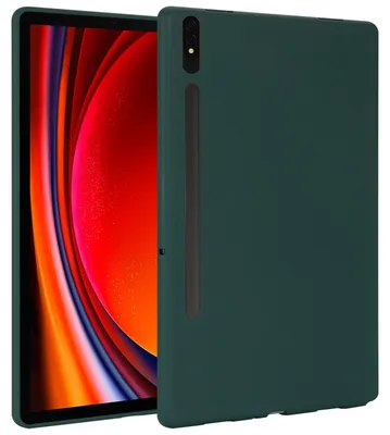 Immagine prodotto di Per Samsung Galaxy Tab S10 Plus / S9 Plus FE Plus / S8 Plus Custodia in silicone TPU Ultra sottile Cover Verde scuro