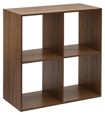 Produktbild von Regal mit 4 Fächern aus Spanplatten in Holzoptik