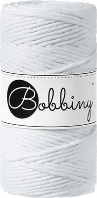 Obrázek produktu pro Bobbiny Macrame Cord 3 mm 100 m White Šňůra
