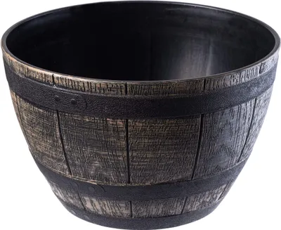 Image de KADAX Pot de fleurs en plastique "Arro", intérieur et extérieur, cache-pot pour fleurs, brun foncé, 33cm