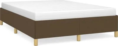 Productafbeelding van vidaXL Bedframe zonder matras, donkerbruin, 140x190 cm, stof