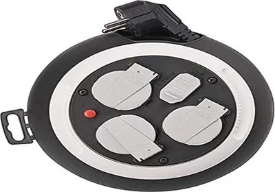 Immagine prodotto di Avvolgicavo con funzione di ricarica USB - Avvolgicavo triplo con cavi da 3 metri