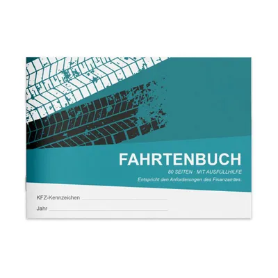 Produktbild von PuK Fahrtenbuch DIN A6 | Finanzamtkonform für PKW | 80 Seiten mit Ausfüllhilfe | 1er, 2er, 3er, 5er oder 10er Pack | zur Dokumentation (10 Stück)