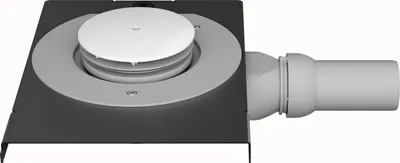 Produktbild von Duravit DU Ablauf für Tempano Duschwannen Ablaufd.90mm,Abgang waagrecht, weiß