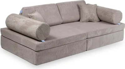 Obrázek produktu pro Montessori hrací lavice Comfort - manšestrová světle růžová