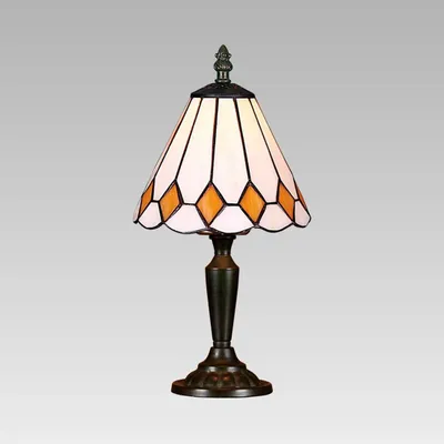 Obrázok produktu pre Stolová lampa TIFFANY 1xE14/40W antická hnedá s vypínačom