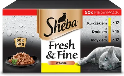 Zdjęcie produktu dla Sheba Fresh & Fine Saszetka 50x50g