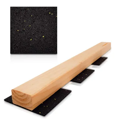 Terrassenpads 3 mm 90x90 mm, 5er-Pack (500 Stück), schwarz
