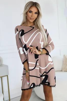 Obrázek produktu pro Numoco Dámské mini šaty Winiataj béžová 2XL/3XL
