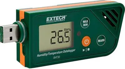 Produktbild von Extech RHT30 Multi-Datenlogger Messgröße Luftfeuchtigkeit, Temperatur -30 bis +70 °C 0.1 bis 99.9 % rF PDF Funktion (RHT30)
