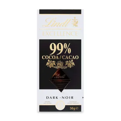 Image de Lindt Excellence 99 pour cent Cacao amer extrêmement fort tablette 50g