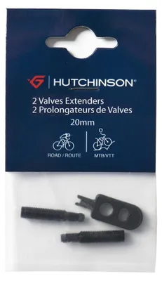 Zdjęcie produktu dla Przedłużka zaworu Hutchinson 2 sztuki Czarny 20 mm Czarny 20 mm