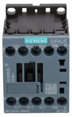 Produktbild von Siemens Schütz,AC3e:4kW/400V 1Ö DC24V, Schütz, Schwarz, IP20, 45 mm, 73 mm, 58 mm