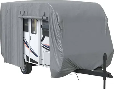 Produktbild von vidaXL Schutzhülle für Wohnwagen Grau 460x250x220 cm Vliesstoff