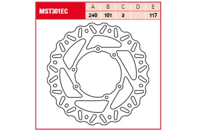 Zdjęcie produktu dla Tarcza hamulcowa TRW Fix Wave L/R Mx MST301EC