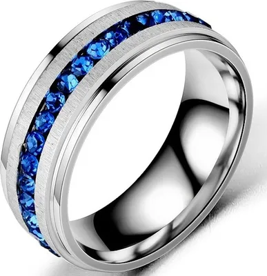 Produktbild von Eleganter Noemi-Ring für Damen - Silber/Blau - Ringgröße 65mm KP17170