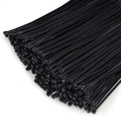 Zdjęcie produktu dla Zestaw 1000 opasek kablowych, 150 x 4,8 mm, czarne, odporne na promieniowanie UV