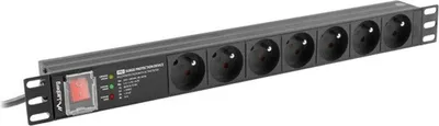 Immagine prodotto di Lanberg Power Strip Pdu Rack 19  (1U  16A  7X 230V Pl  2M)