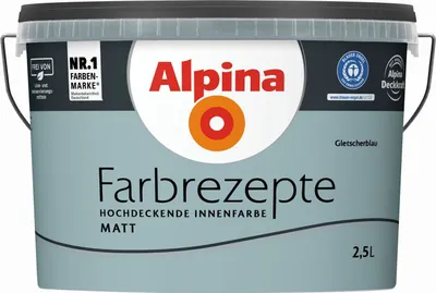Produktbild von Alpina Farbrezepte Gletscherblau matt 2,5L