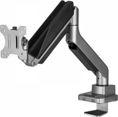 Produktbild von V7 DM1HDS, Durchgeschraubt, 15 kg, 124,5 cm (49"), 100 x 100 mm, Höhenverstellung, Schwarz, Silber