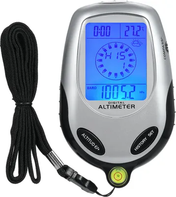 Zdjęcie produktu dla Outdoor hiking camping 8 w 1 kompas wysokościomierz barometr termometr temperatura zegar kalendarz prognoza pogody, z podświetleniem