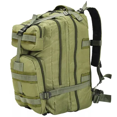 Immagine prodotto di vidaXL Zaino stile esercito 50 L verde oliva