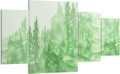 Produktbild von Bild auf Leinwand - Leinwandbild - Wald Baum Natur - 160x90cm - Wand Bild - Wanddeko - Wandbilder - Leinwanddruck - Bilder - Kunstdruck - Wanddekoration - Leinwand bilder - Wandkunst - DL160x90-4046