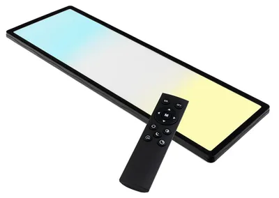 Image de Applique LED LUXULA, 24 W, 3000 K, 4000 K, 6500 K, réglable en blanc chaud, neutre et froid (CCT), noire, IP44, dimmable
