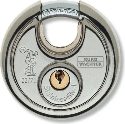 Produktbild von Burg Wächter Rundbügelschloss 22 Ni 60 17.0 x 13.0 mm - 1 Stück