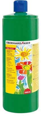 Produktbild von Schulmalfarbe Efacolor Tempera 1000ml Flasche laubgrün Packung mit 6 Stück