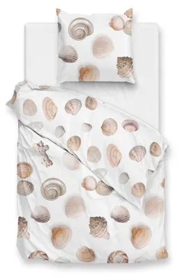Produktbild von ZO! Home Renforcé Bettwäsche - Shells - Muscheln, weiß 200 x 200 cm Muscheln, weiß