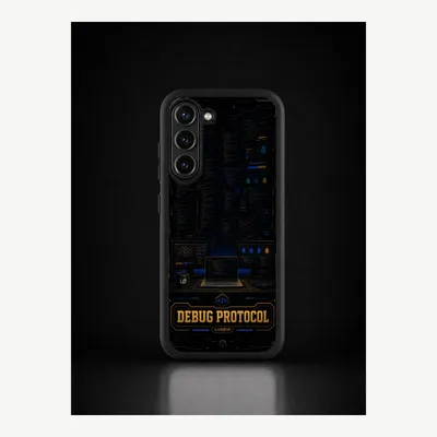 Imagen del producto de Funda para Samsung S23, carcasa protectora para teléfono móvil con diseño de depuración – LUNØIR ©