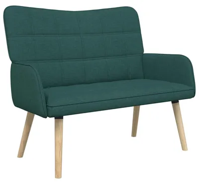 Produktbild von vidaXL 2-Sitzer Sofa Dunkelgrün 115 x 61 x 87 cm Stoff