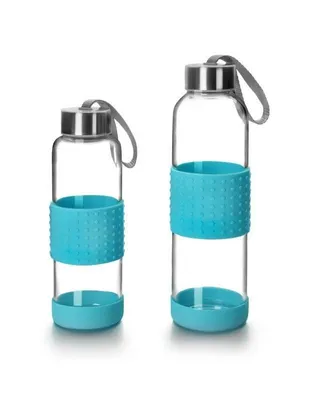 Produktbild von Glas Trinkflasche blau 360ml