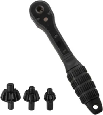 Produktbild von 2-in-1-Bohrfutter-Ratschenschlüssel, Zweiwege-Schnellwechseladapter, Spanner, universelles Doppelkopf-Bohrfutterschlüssel-Ersatzwerkzeug