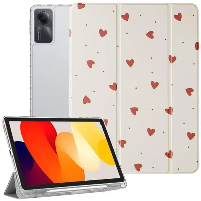 Image de Coque pour Xiaomi Redmi Pad SE 11 Pouces, Protection avec Porte-Stylet - Motif Cœur