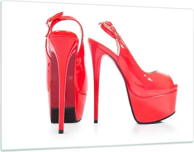 Produktbild von Bilder auf glas - Ferse Schuhe Frauen Mode - 120x80cm - Glasbilder - Wandbilder - Kunstdruck - zum Aufhängen bereit - Wanddekoration aus Glas - Glas Bilder - Wandbild auf Glas - GAA120x80-2401