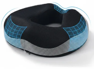 Image de Omgoods - Coussin de siège ergonomique et orthopédique pour chaise de bureau et voiture