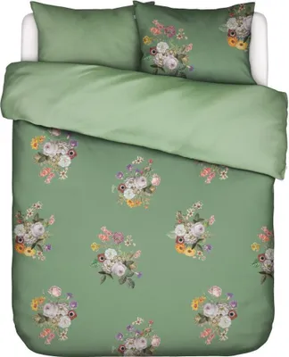 Produktbild von Essenza Bettwäsche-Garnitur Satin Laurine  Farbe Shale green Größe 135x200+80x80