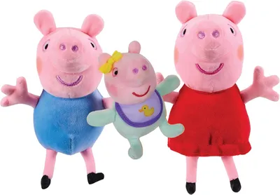 Produktbild von Chillfactor Peppa Pig Kuschelset - Peppa, George und Evie 3er-Pack Spielzeug